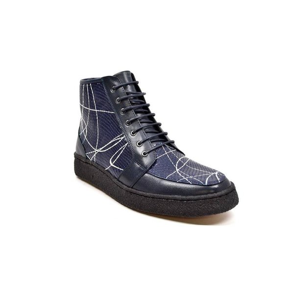 British Walkers Men´s Extreme Navy Leather With Linear...